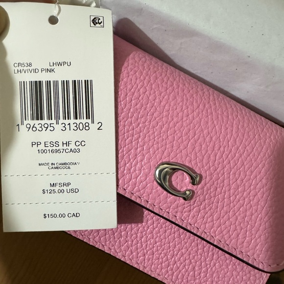 🥰 Coach Essential Half Flap Card Case - Picture 6 of 10